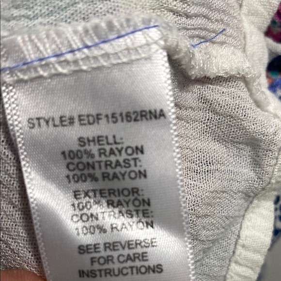 Altar'd State Blue and White Mixed Print Flowy Floral Dress - Picture 4 of 7